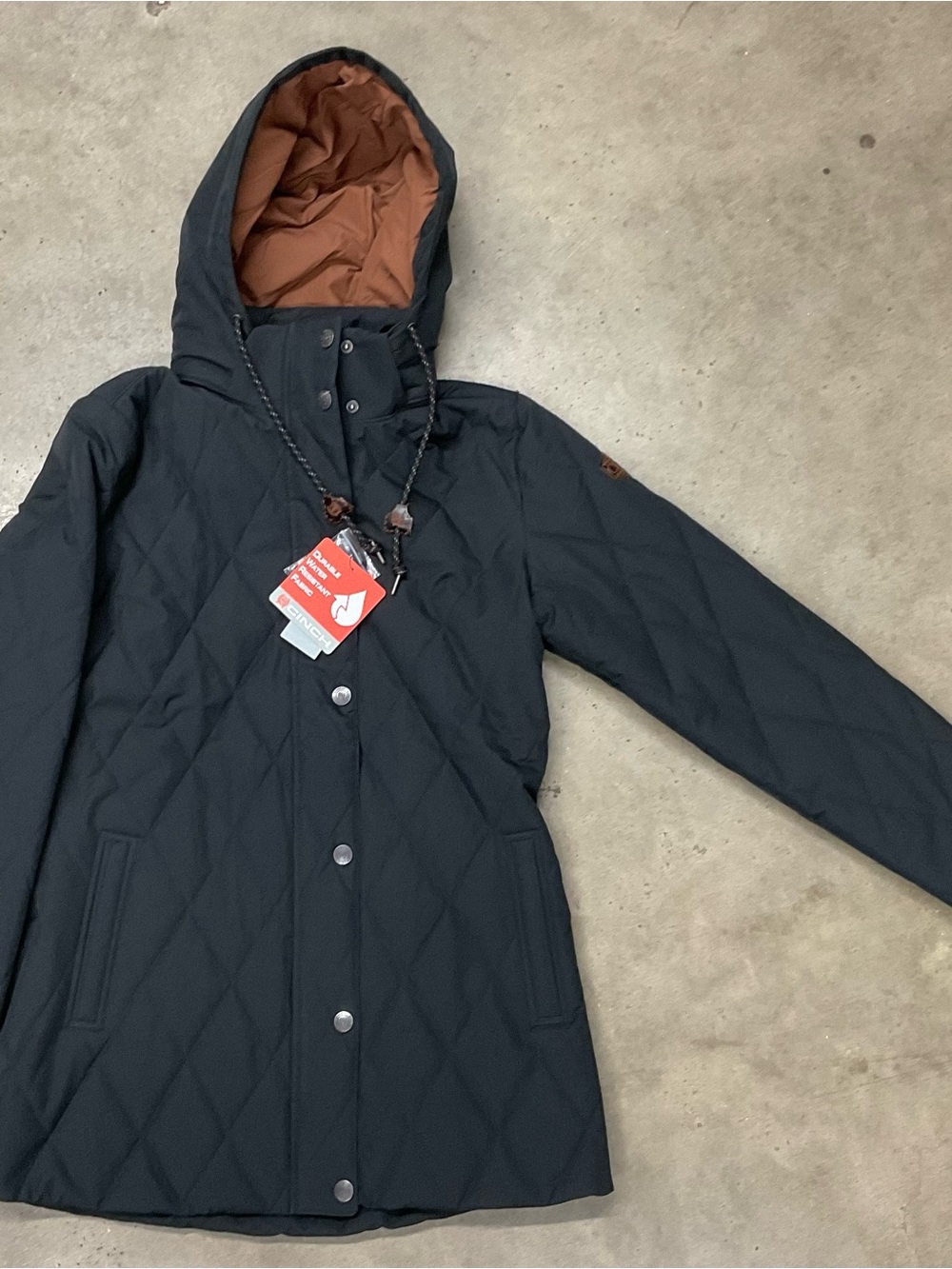 Cinch Black Jacket with Brown Accent